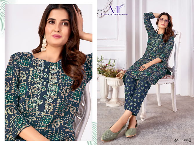 Magic Vol 2 By Moksh Royal Silk Embroidery Kurti With Bottom Wholesale Price In Surat
